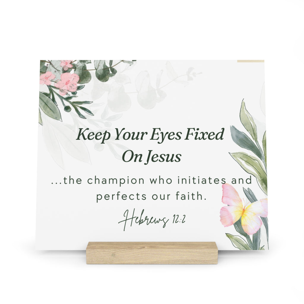 Inspirational Oak Gallery Board with Stand: Giclée Print Display