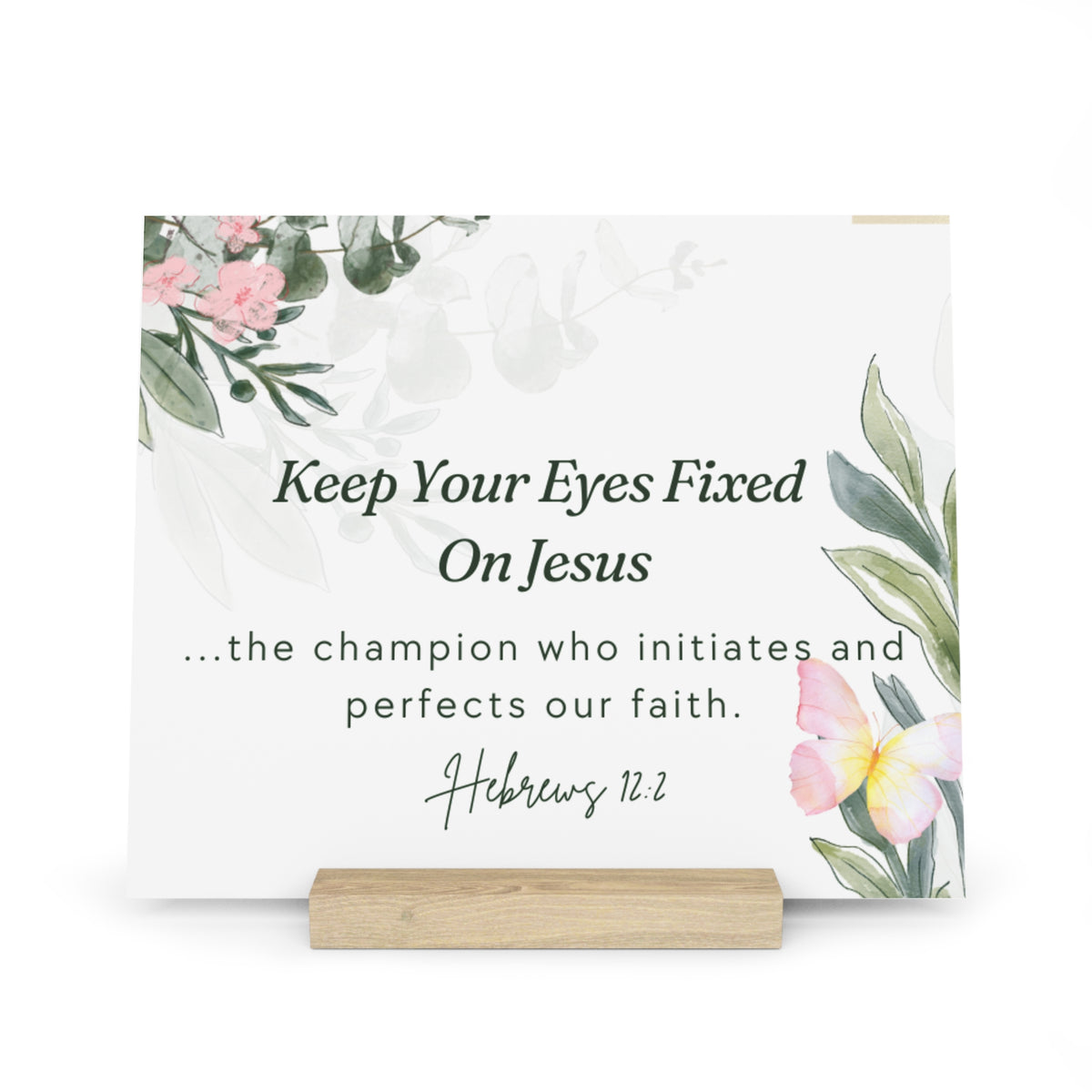 Inspirational Oak Gallery Board with Stand: Giclée Print Display