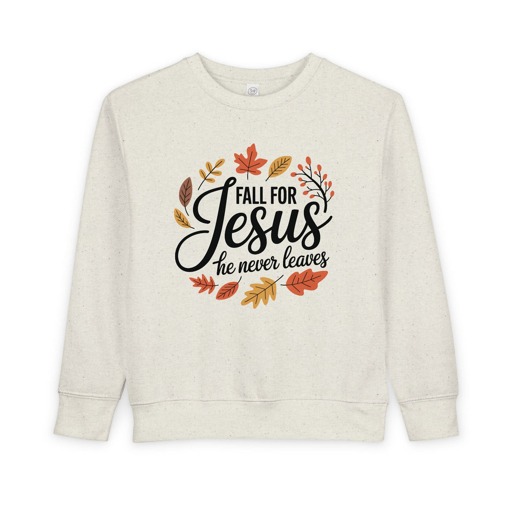 Christian Toddler Sweatshirt | Fall for Jesus, Faith-Based Autumn Apparel