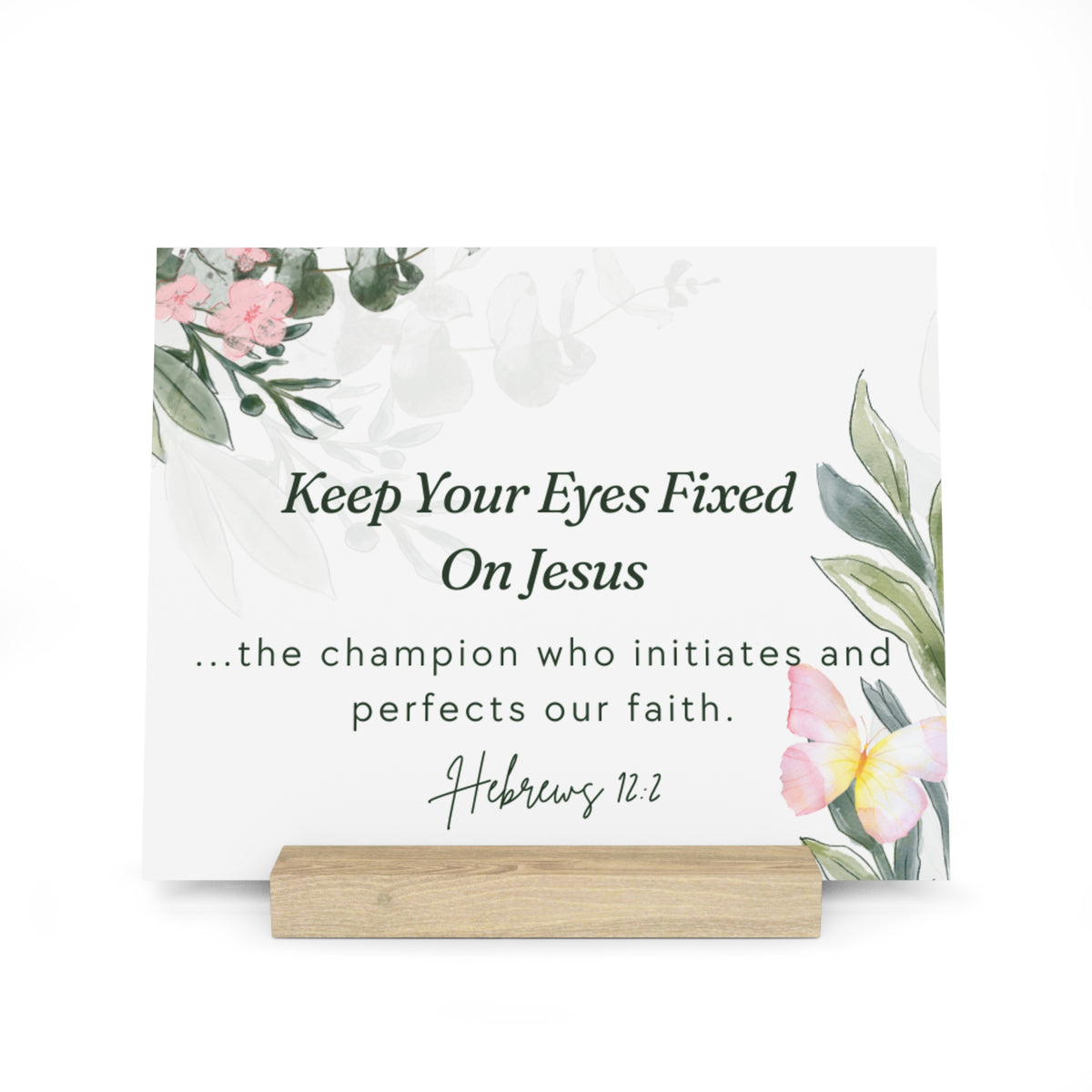 Inspirational Oak Gallery Board with Stand: Giclée Print Display