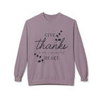 Thankful Heart Sweatshirt | Cozy Fall Crewneck for Thanksgiving, Gifts, Friends, Family, and Seasonal Comfort