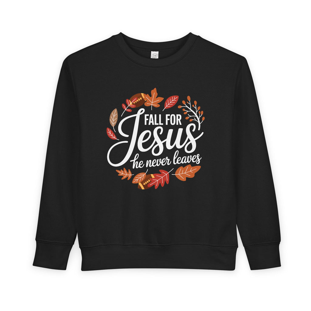 Christian Toddler Sweatshirt | Fall for Jesus, Faith-Based Autumn Apparel