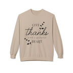 Thankful Heart Sweatshirt | Cozy Fall Crewneck for Thanksgiving, Gifts, Friends, Family, and Seasonal Comfort