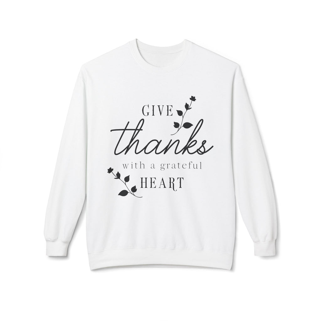 Thankful Heart Sweatshirt | Cozy Fall Crewneck for Thanksgiving, Gifts, Friends, Family, and Seasonal Comfort