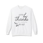 Thankful Heart Sweatshirt | Cozy Fall Crewneck for Thanksgiving, Gifts, Friends, Family, and Seasonal Comfort