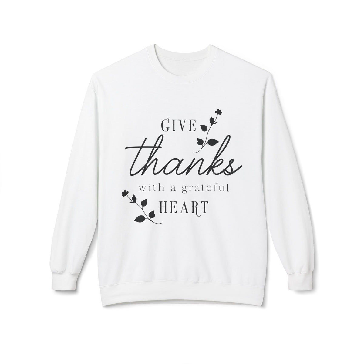 Thankful Heart Sweatshirt | Cozy Fall Crewneck for Thanksgiving, Gifts, Friends, Family, and Seasonal Comfort