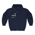 Christian Apparel Hoodie | “Reborn” Faith Full Zip Hoodie | Soft, Inspirational Unisex Hoodie for Men & Women
