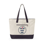 Planting Seeds Daily | Christian Zippered Canvas Tote | Jesus Cross Inspirational Gift for Her