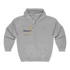 Christian Apparel Hoodie | “Reborn” Faith Full Zip Hoodie | Soft, Inspirational Unisex Hoodie for Men & Women
