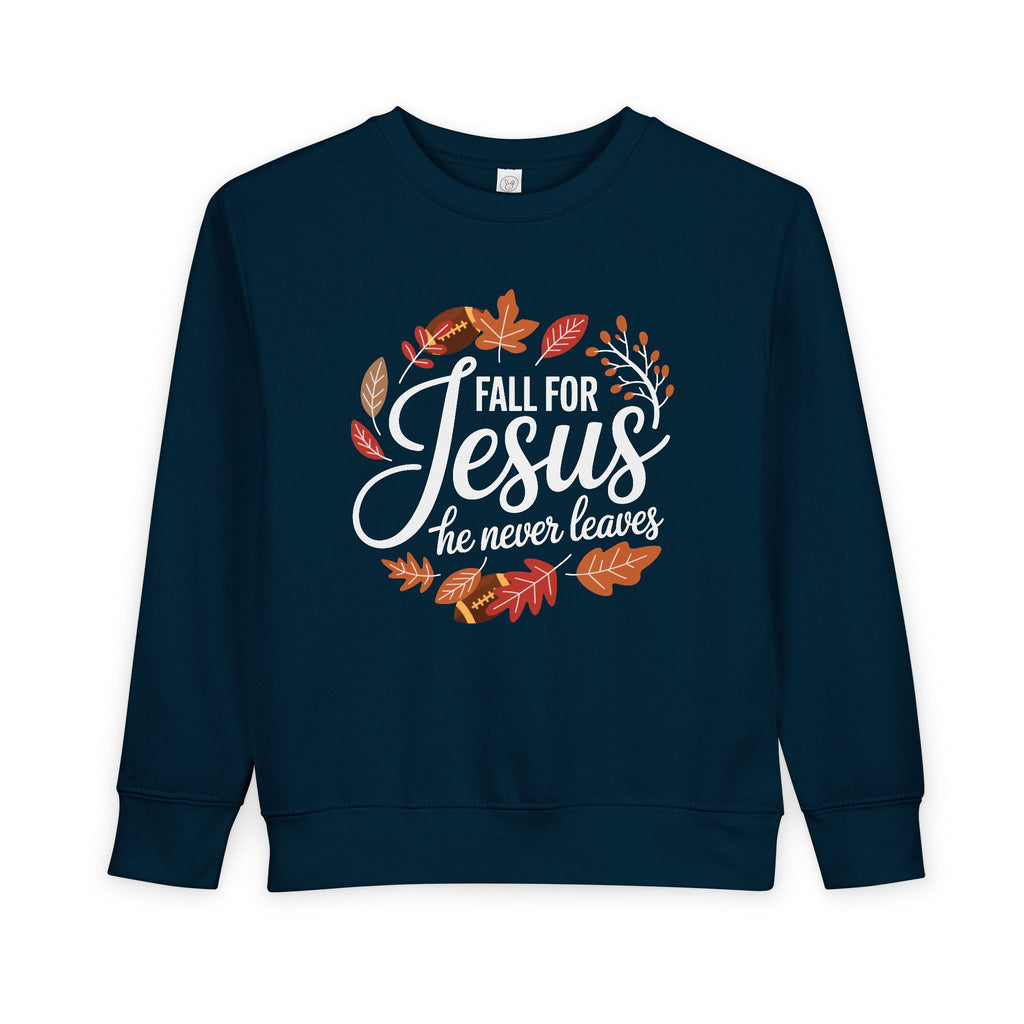 Christian Toddler Sweatshirt | Fall for Jesus, Faith-Based Autumn Apparel