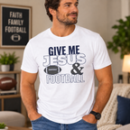 Give Me Jesus & Football T-Shirt | Christian Football Unisex Fall Tee