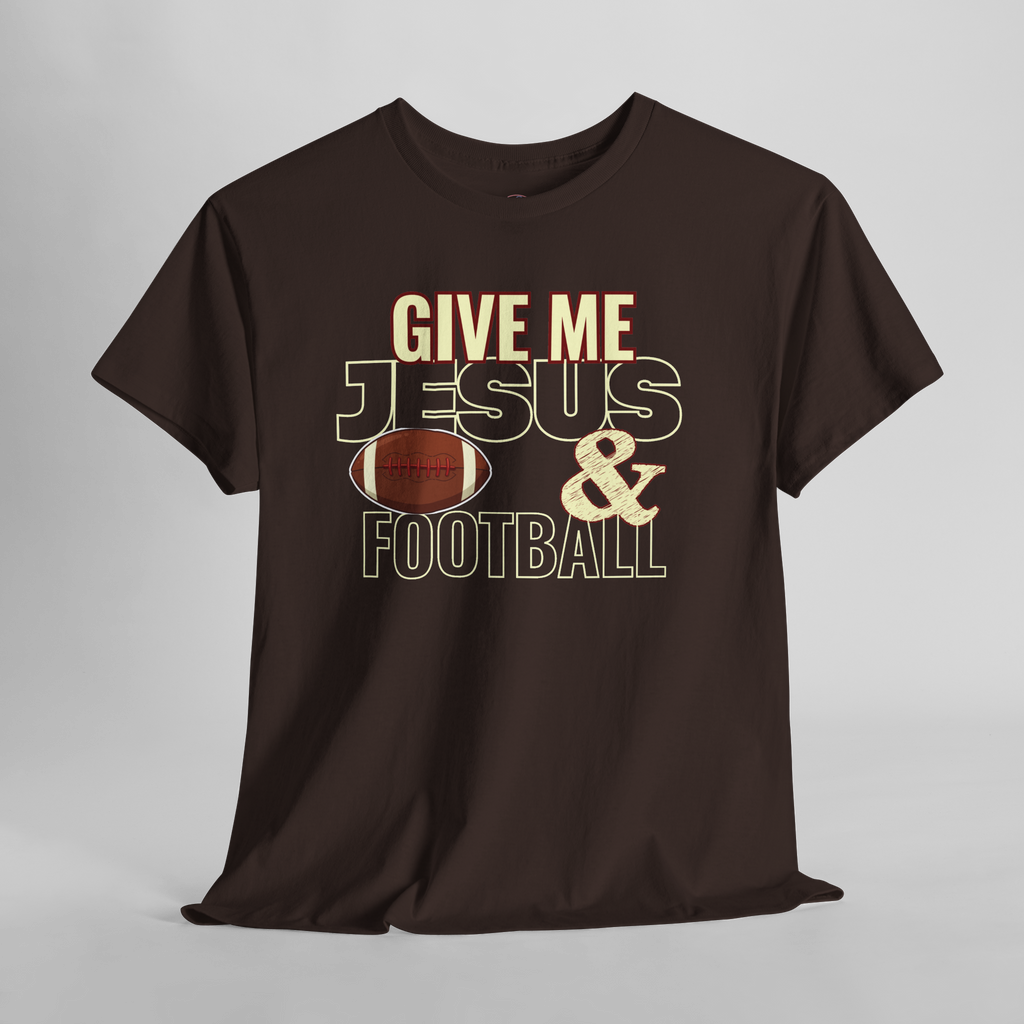 Give Me Jesus & Football T-Shirt | Christian Football Unisex Fall Tee