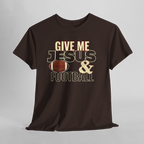 Give Me Jesus & Football T-Shirt | Christian Football Unisex Fall Tee