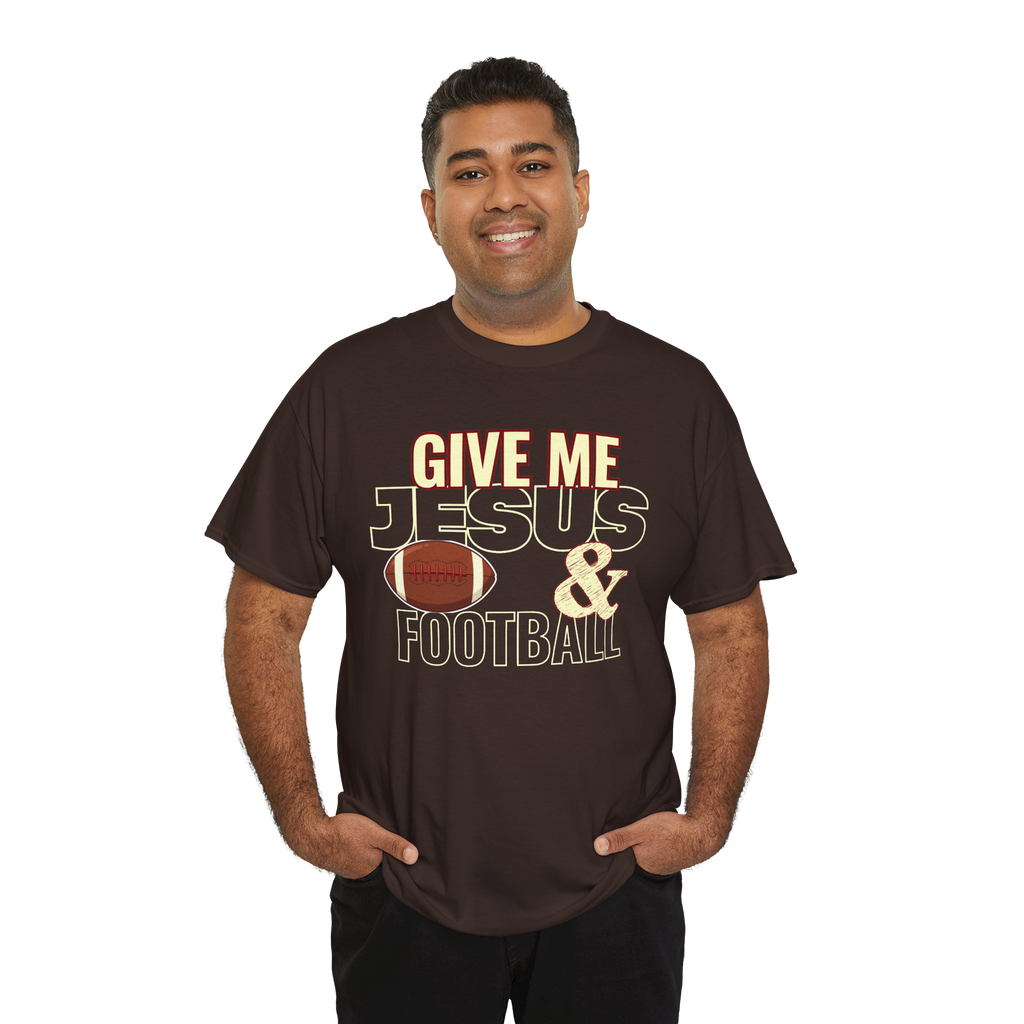 Give Me Jesus & Football T-Shirt | Christian Football Unisex Fall Tee