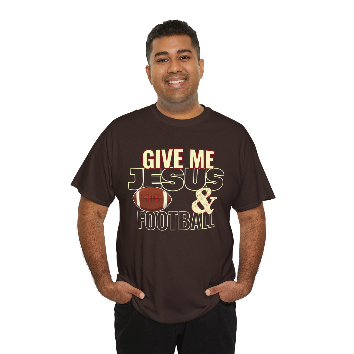 Give Me Jesus & Football T-Shirt | Christian Football Unisex Fall Tee
