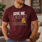 Give Me Jesus & Football T-Shirt | Christian Football Unisex Fall Tee