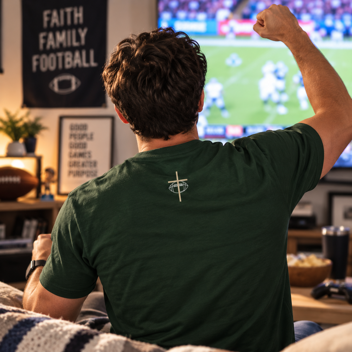 Give Me Jesus & Football T-Shirt | Christian Football Unisex Fall Tee