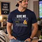 Give Me Jesus & Football T-Shirt | Christian Football Unisex Fall Tee
