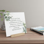 Inspirational Gallery Board with Stand, Home Decor, Motivational Quote Display, Christian Gift, Office Decor