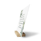 Inspirational Gallery Board with Stand, Home Decor, Motivational Quote Display, Christian Gift, Office Decor