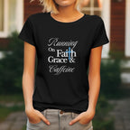 Running on Faith Christian Tee - Inspirational Women's T-Shirt