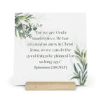 Inspirational Gallery Board with Stand, Home Decor, Motivational Quote Display, Christian Gift, Office Decor