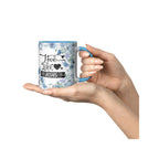 Love Like Jesus Blue Floral Ceramic Mug - Christian Gift