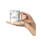 Floral Positive Vibes Coffee Mug, Inspirational Gift for Her