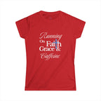 Running on Faith Christian Tee - Inspirational Women's T-Shirt