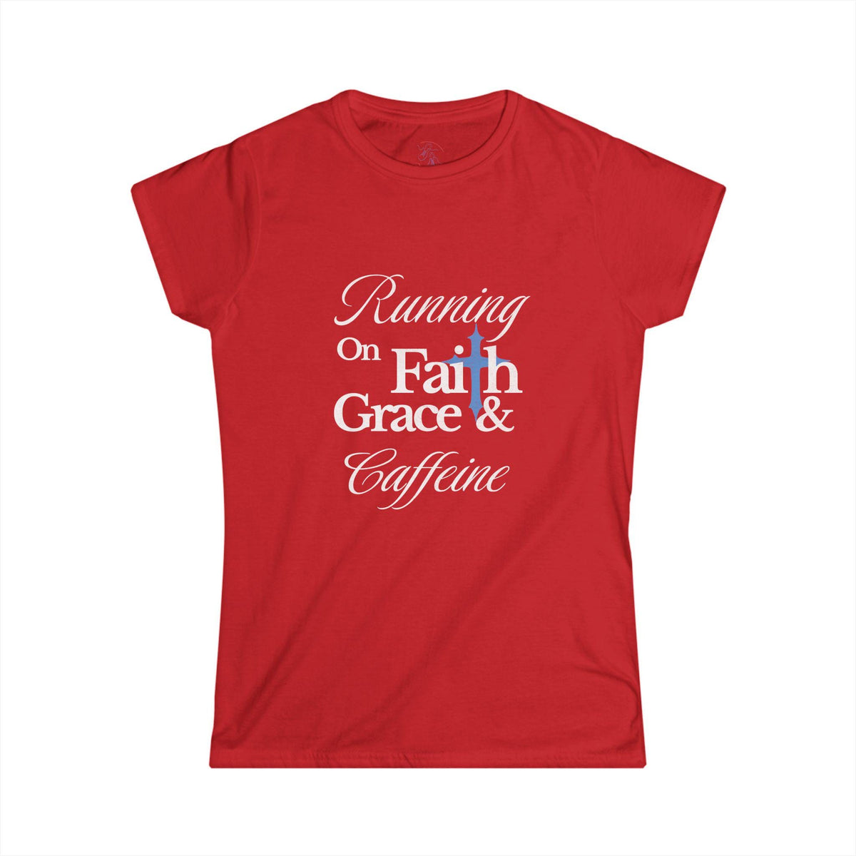 Running on Faith Christian Tee - Inspirational Women's T-Shirt