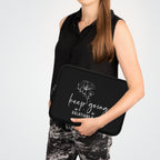 Floral Galatians 6:9 Laptop Sleeve | Christian "Keep Going" Motivational Gift