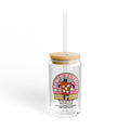 Christian Tumbler: "Brewed with Faith" Tempered Glass Summer Sipper