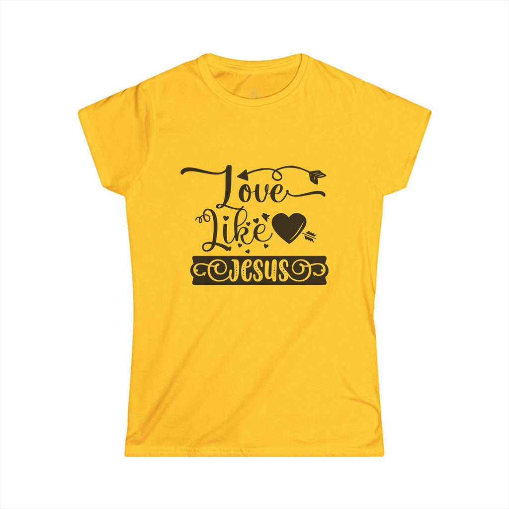 Love Like Jesus Christian Tee: Softstyle Women's Faith Apparel