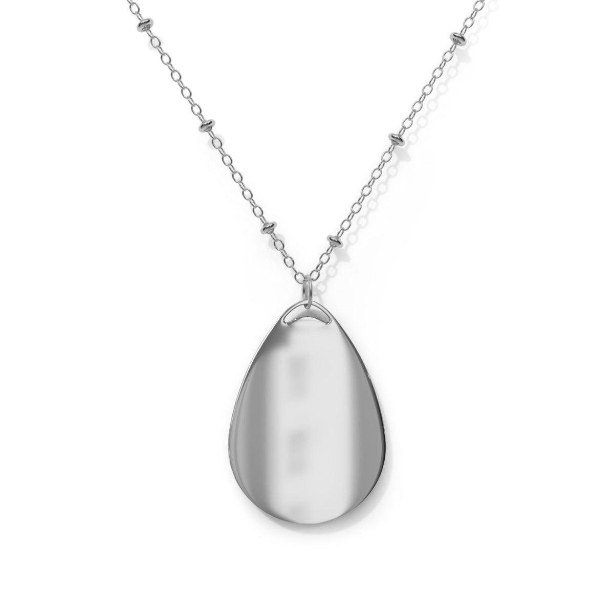 Mark 11:24 Elegant Oval Engraved Necklace | Christian Faith Jewelry
