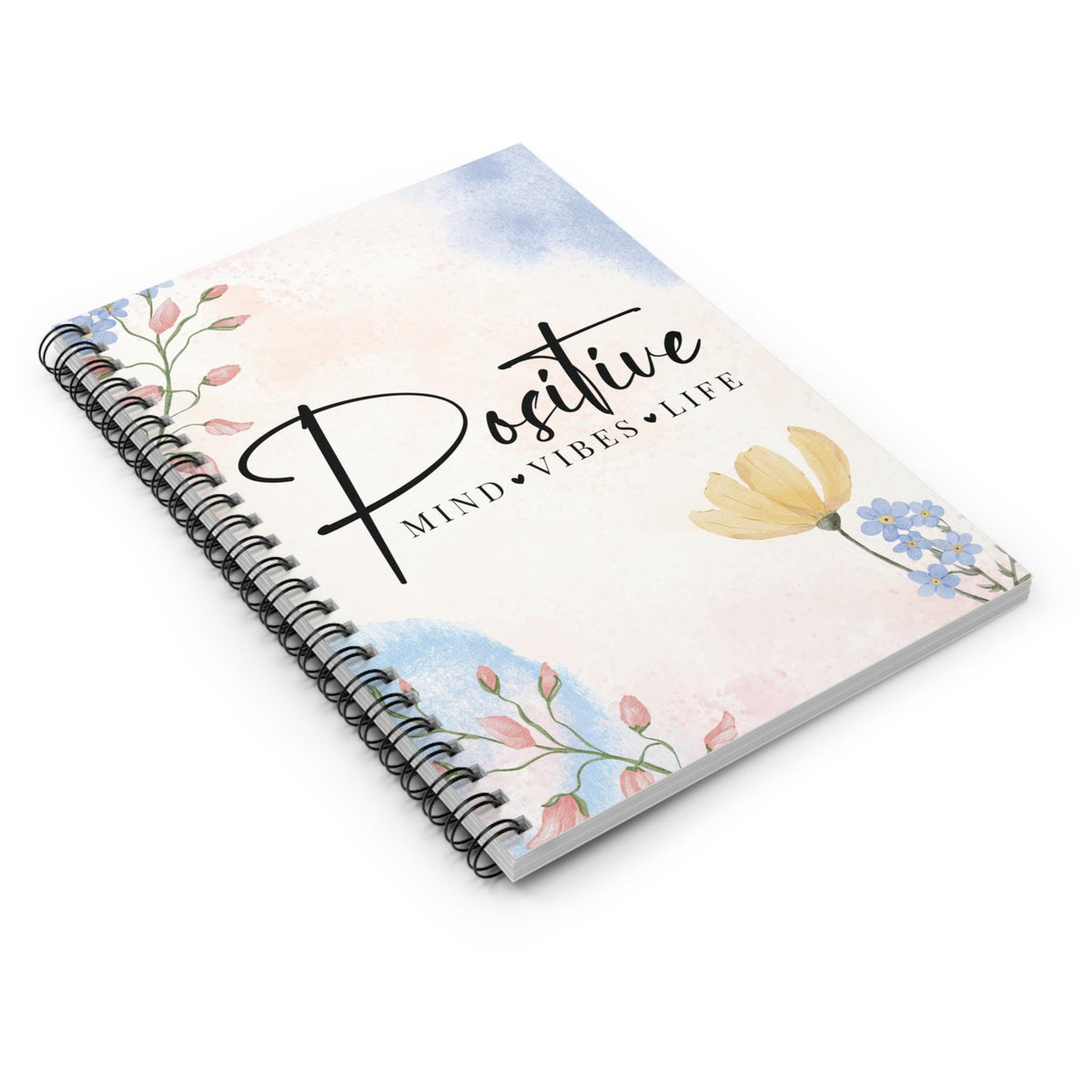 Floral Spiral Notebook: Inspirational Christian Journal for Women