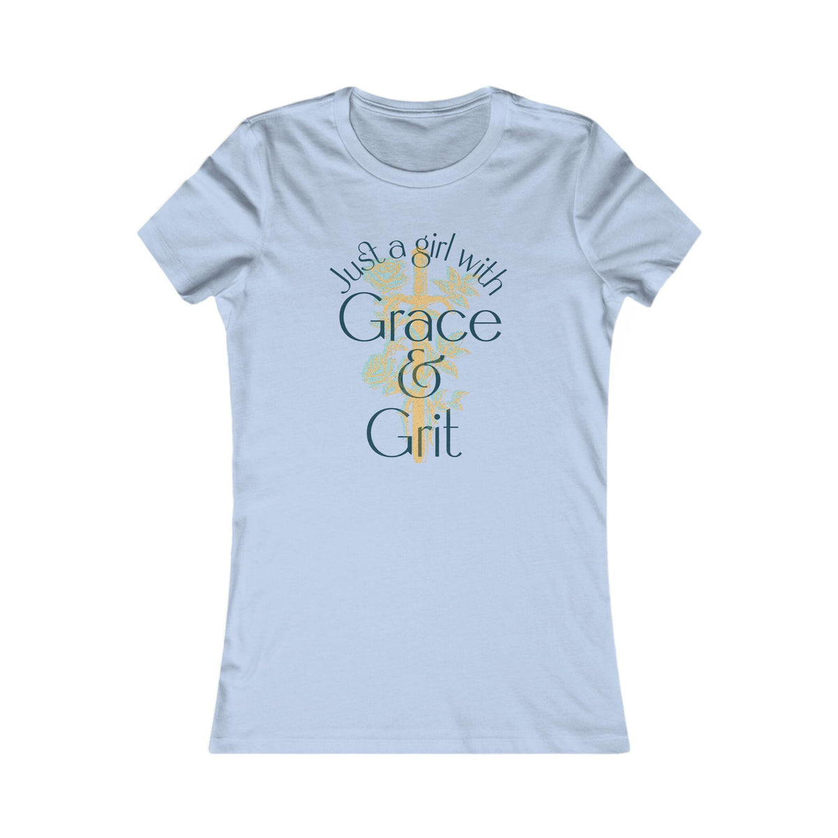 Grace & Grit Christian Tee: Soft Inspirational Shirt for Women