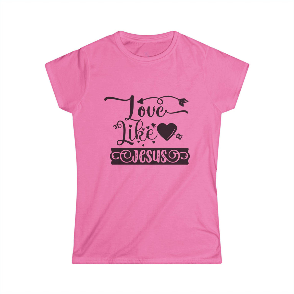 Love Like Jesus Christian Tee: Softstyle Women's Faith Apparel