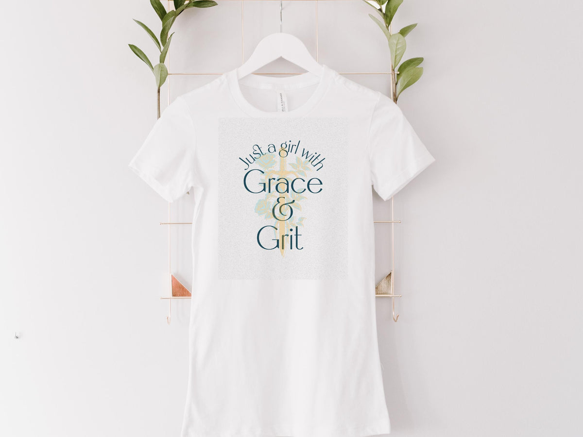 Grace & Grit Christian Tee: Soft Inspirational Shirt for Women