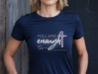 Inspirational 'You Are Enough' Christian Tee - Women's Softstyle Faith Shirt