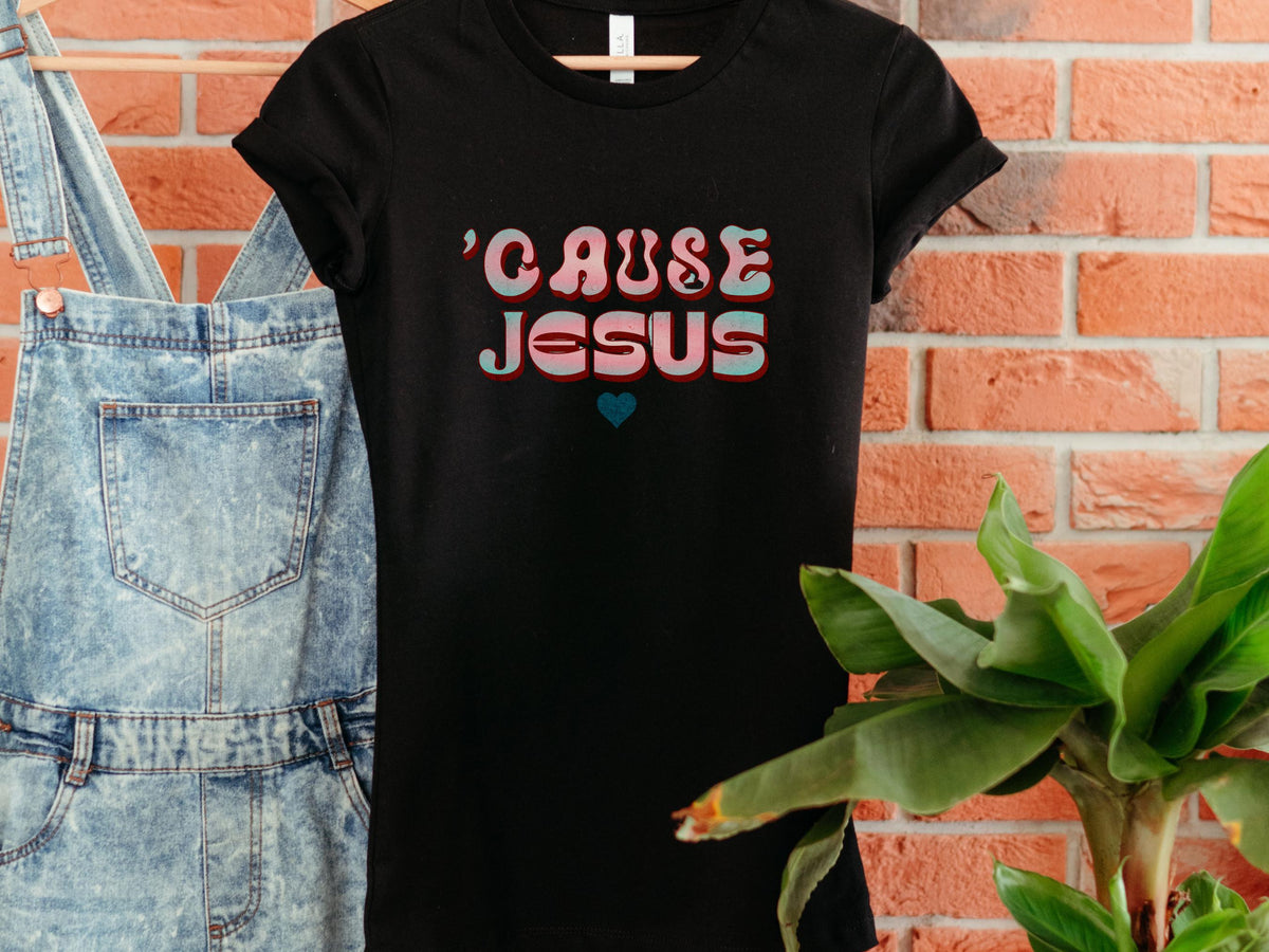 Women's Christian T-Shirt: 'Cause Jesus' Softstyle Faith Tee