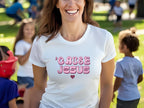 Women's Christian T-Shirt: 'Cause Jesus' Softstyle Faith Tee