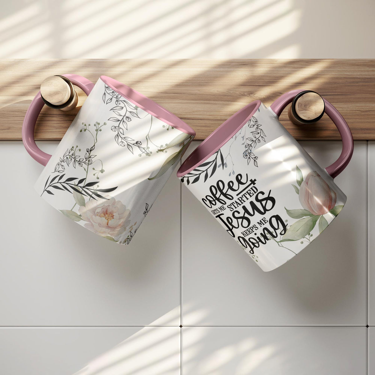 Christian Coffee Mug | Jesus Keeps Me Going Ceramic Cup | Faith Gift