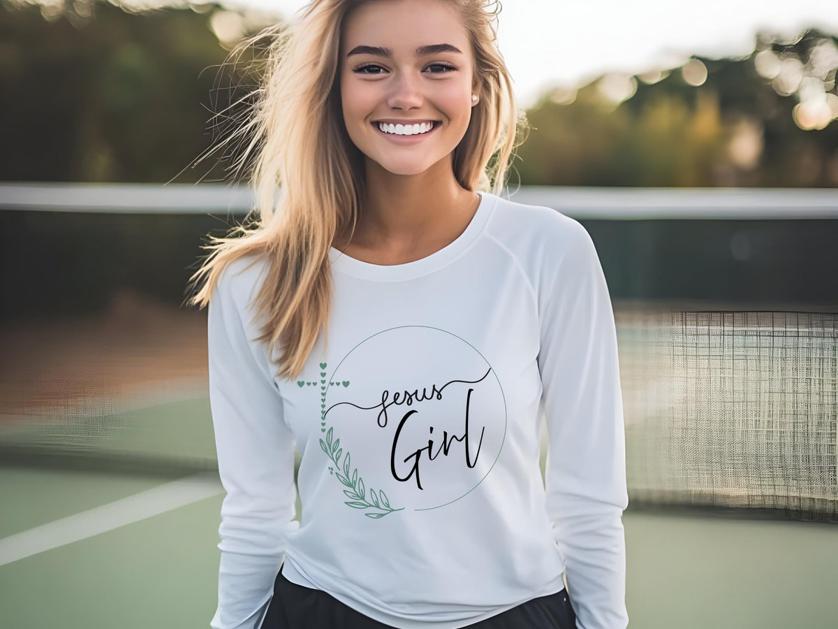 Jesus Girl Long Sleeve Tee | Breathable Cotton Faith Apparel