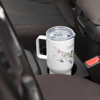 Christian Floral Travel Mug | Simply Blessed Coffee Tumbler