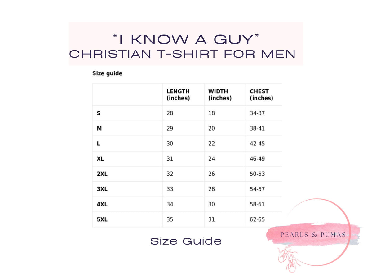 Christian Unisex Tee "I Know a Guy" | Cotton Jesus TShirt | Men & Women Relaxed Fit