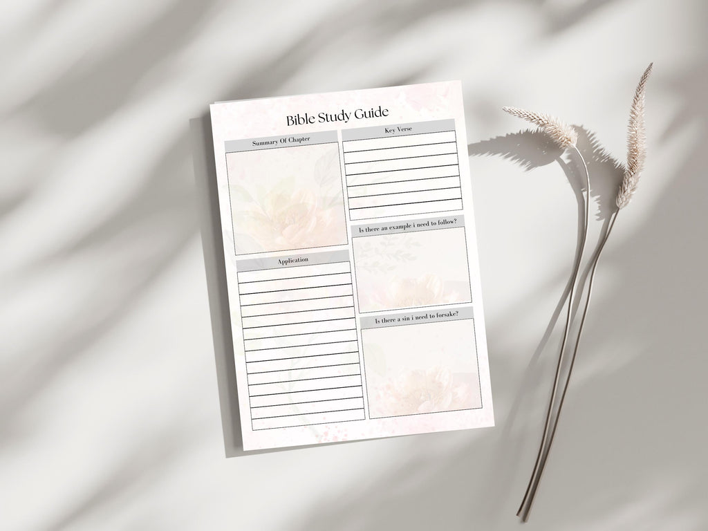 Christian Printable Prayer Journal, Instant Download, Home Management, Faith-Based Printable