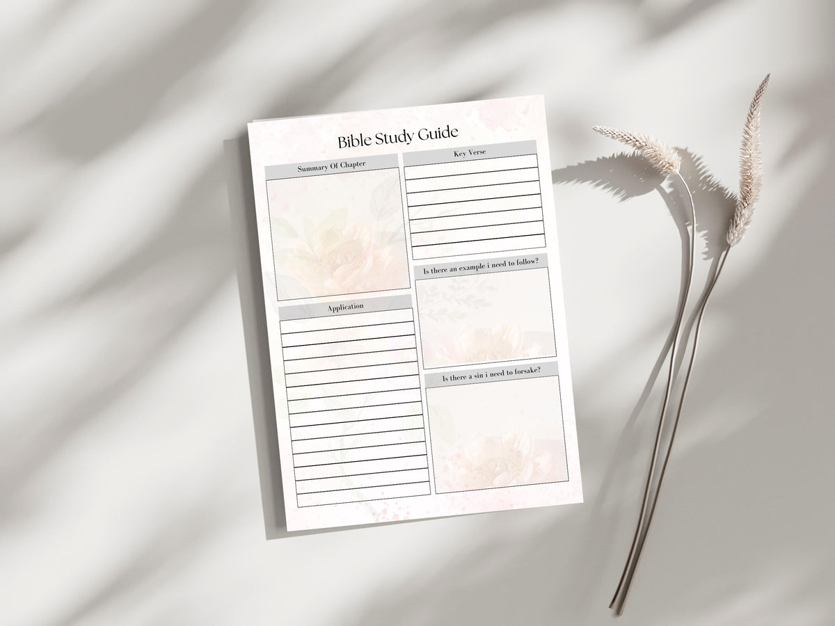 Christian Printable Prayer Journal, Instant Download, Home Management, Faith-Based Printable