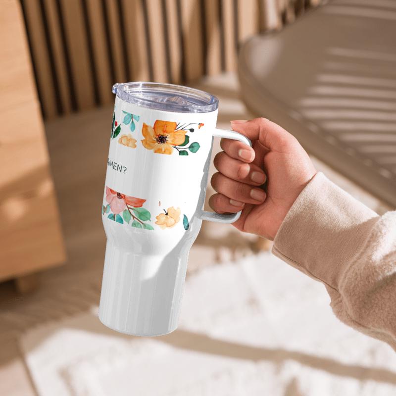 Christian Travel Mug: "Can I Get an Amen?" Insulated Stainless Steel Tumbler