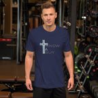 Christian Unisex Tee "I Know a Guy" | Cotton Jesus TShirt | Men & Women Relaxed Fit