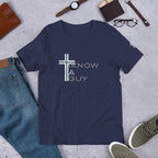 Christian Unisex Tee "I Know a Guy" | Cotton Jesus TShirt | Men & Women Relaxed Fit